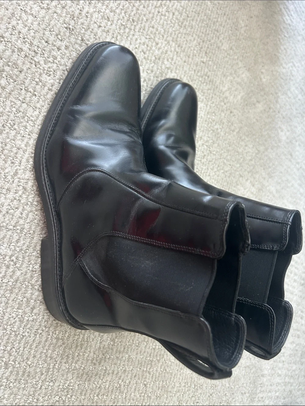 Cole Haan Men's Black Leather Chelsea Boots